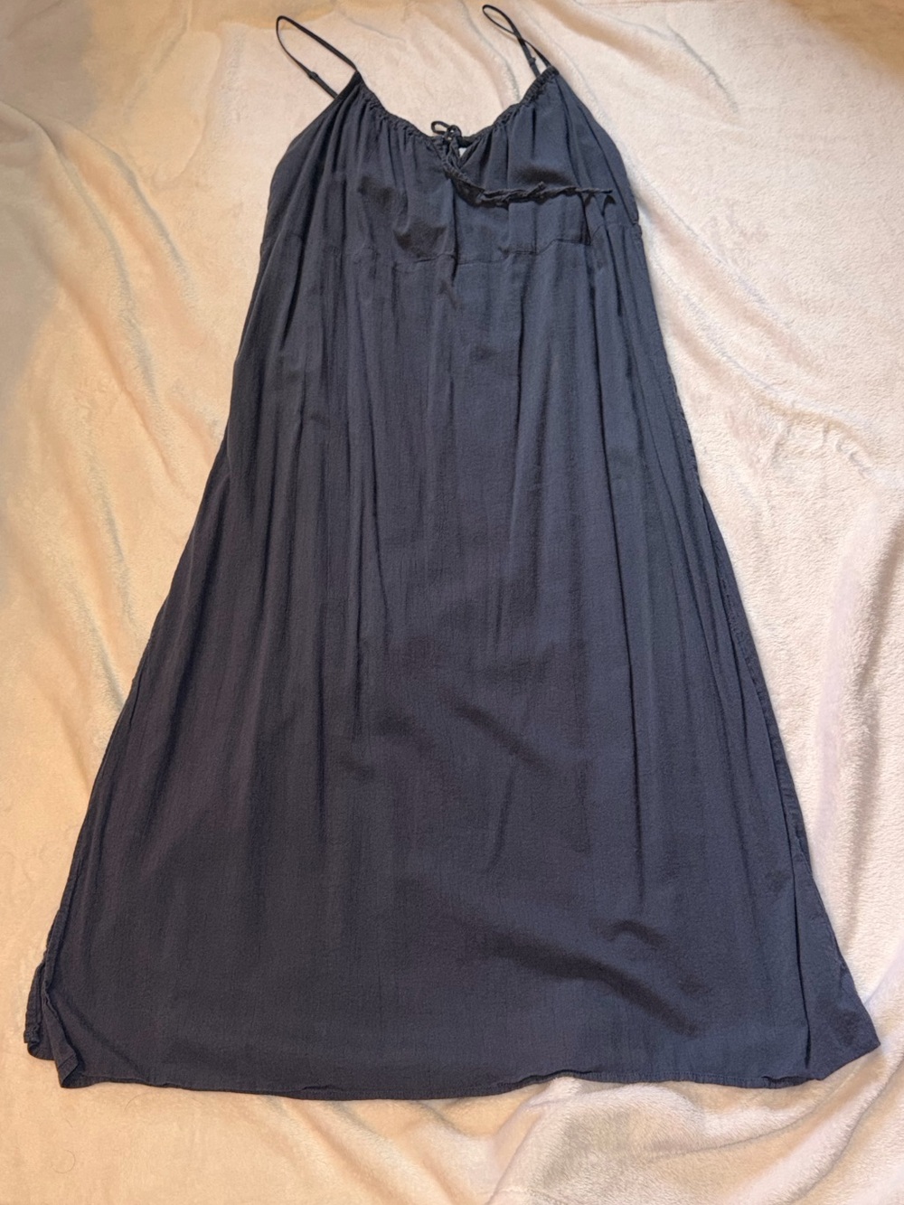 Old Navy Dark Navy Spaghetti Strap Midi Dress